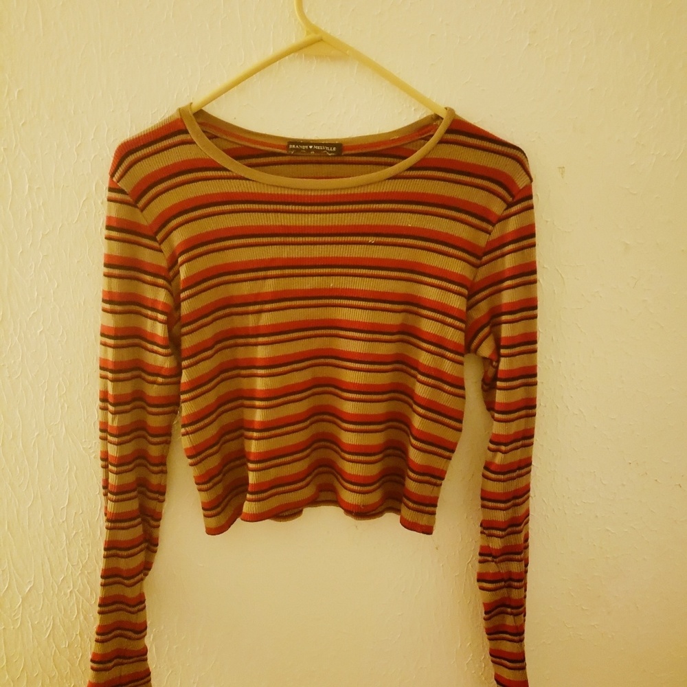 Brandy Melvile Striped long sleeve tee